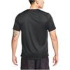 Nike Dri Fit T Shirts Men's Black Crew Neck Moderate Straight Fit