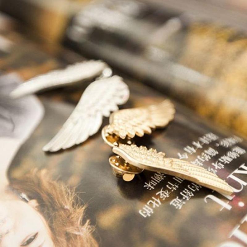 Femei Punk Wing Esarfa Rever Guler Broșă Ace Bijuterii de petrecere Decor Cadou de Crăciun