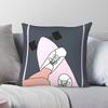 Skate Girl Power Square Pillowcase Polyester Linen Velvet Creative Zip Decorative Bed Cushion Cover