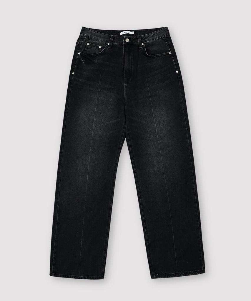 Windeo Press Washed Denim Pants - Black