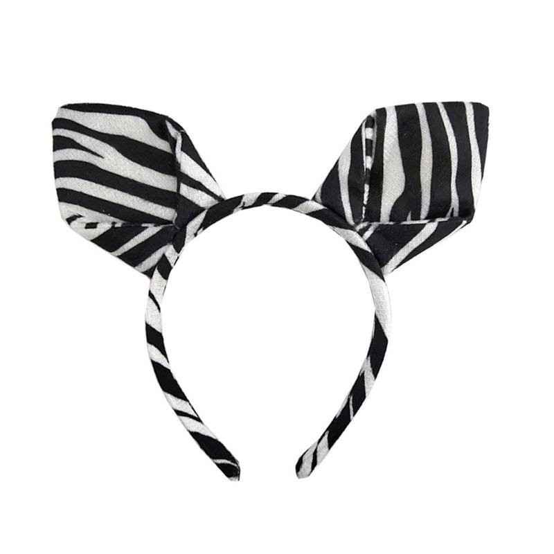 

Halloween Zebras Ear Headbands Cosplay Zebras Ear Headwear Hairbands Headwear Halloween Hairbands Birthday Party