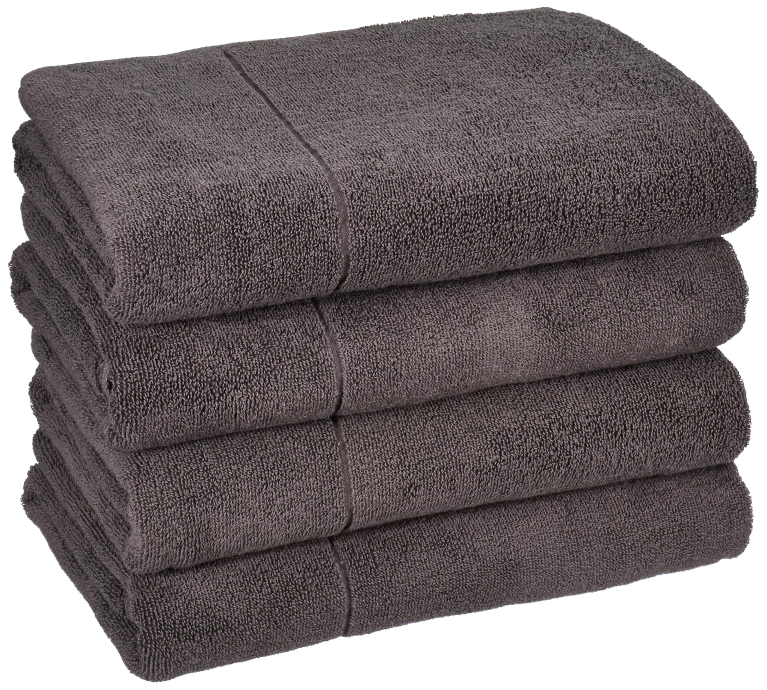 

MUJI Plump Pile Bath Towel Charcoal Set of 4 60 x 120cm Soft 83429591