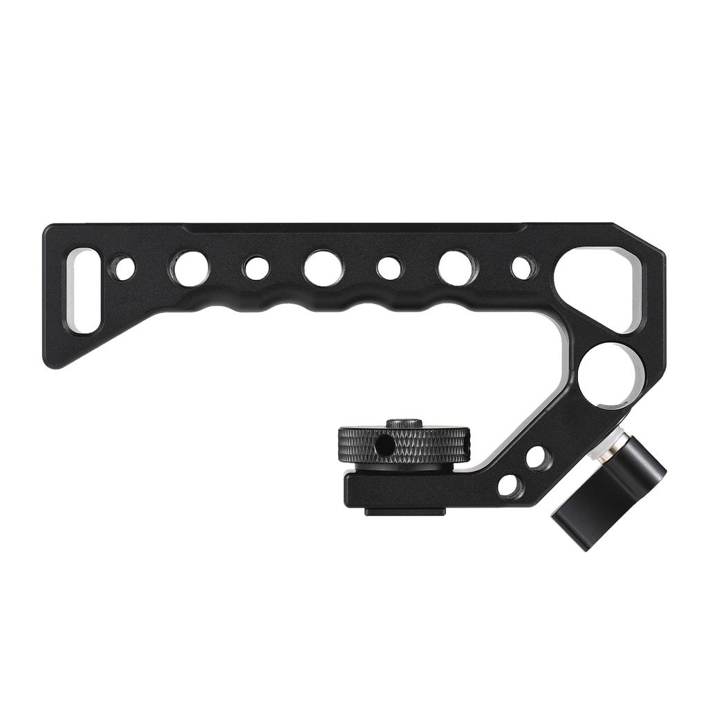 Universal Top Handel Camera Top Handgrip with 4 Cold Shoe Mounts ARRI Positiong Hole 1 4in And 3 8in Threaded Holes