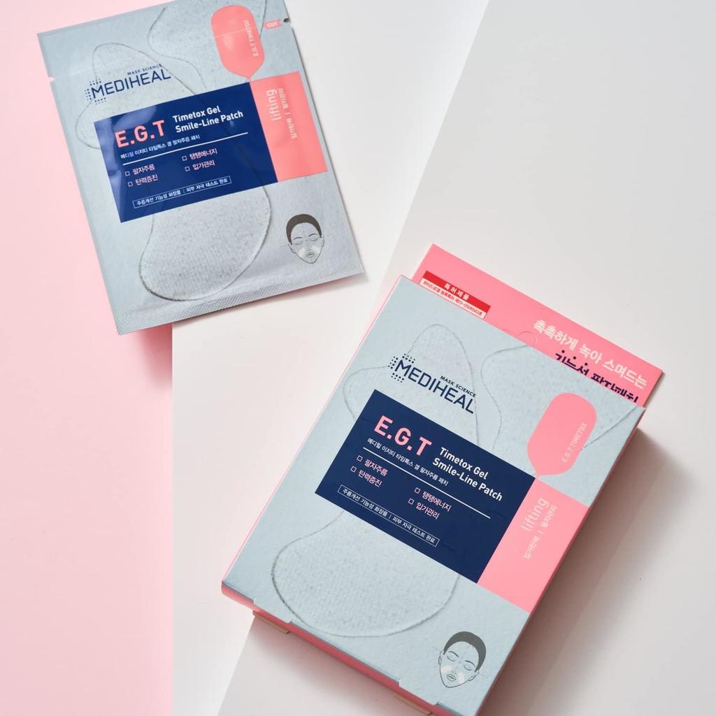 [MEDIHEAL] EGT Timetox Gel Smil Line Patch - (1.4gx2 /5pcs)/ Anti-Aging, Moisturizing, Korean Cosmetics, Kbeauty