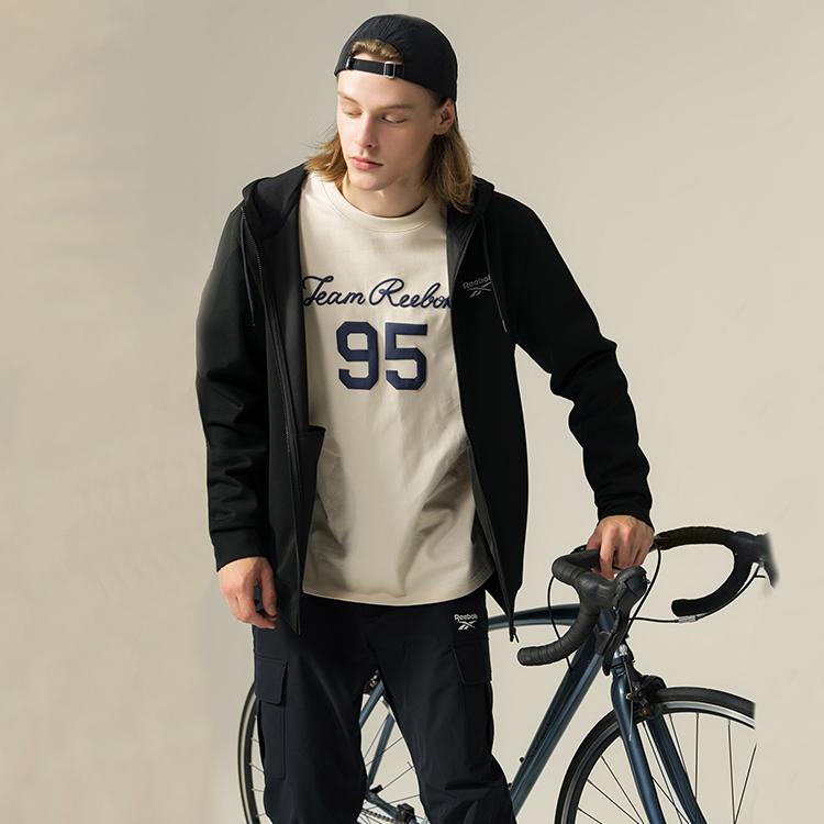 Reebok Soft And Comfortable Casual Jacket Unisex Jacket Black 24FRM109UGH0