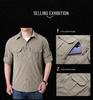 Men's Quick-Dry Military Tactical Outdoor Shirt, Long-Sleeve, Elastic, Breathable, Multi-Pocket Workwear for Spring & Autumn