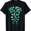 DNA Tree of Life Genetics Biology Teacher Graphic Tee Unisex Cotton Round Neck Short Sleeve TShirt