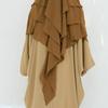 2025 Loriya Double Layer Ruffle Big Swing Middle East Solid Color Headscarf HJ927
