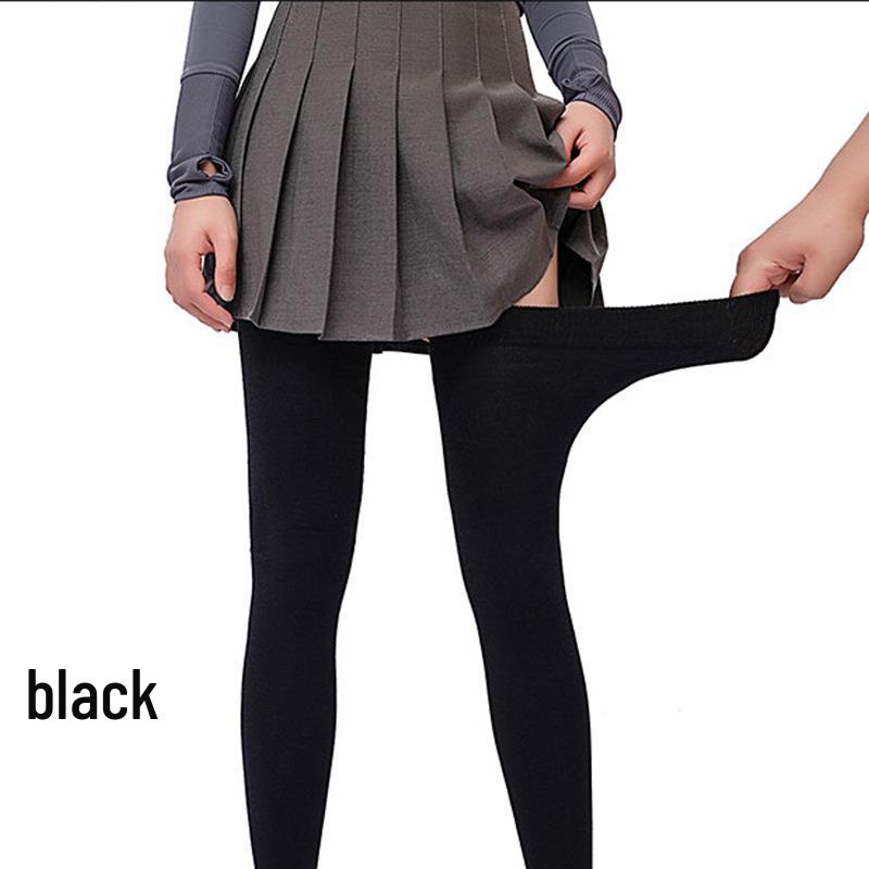 

Очень длинные хлопковые чулки выше бедра больших размеров и теплые колготки для осени/зимы One Size