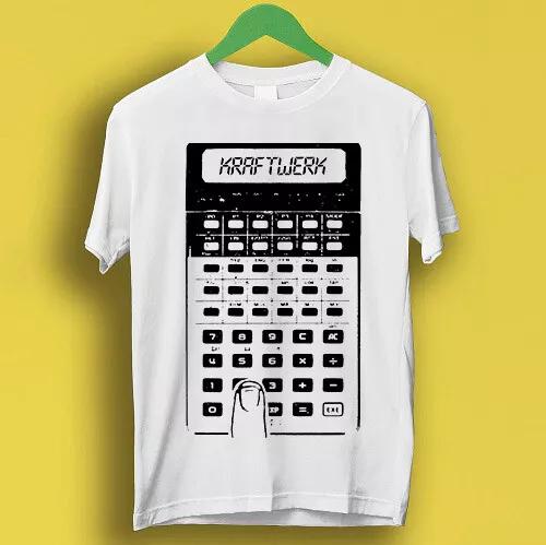 Kraftwerk Pocket Calculator Synth Pop Electro Retro Cool Gift Tee T Shirt P1068