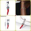 Pingentes Miçanga Cobre Pimenta Vermelha Dangle Encaixe Pulseira Bracelete Colar Joias Diy