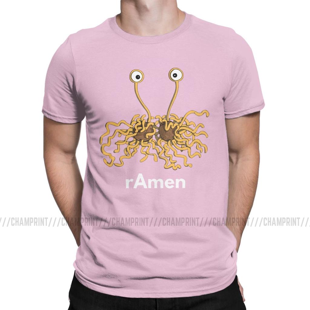 Men T Shirts Flying Spagetti Monsterism Monster Pastafarianism Skeptic Atheist Hipster Tee Shirt Fsm Religion Church