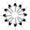 12 Pack Stainless Steel Bottle Pourers Tapered Spout Liquor Pourers