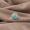 Amazonit Schmuck, 925 Sterlingsilber, Handgefertigter Attraktiver Ring, Boho Amazonit Edelstein Spiritueller Ring Für Frauen