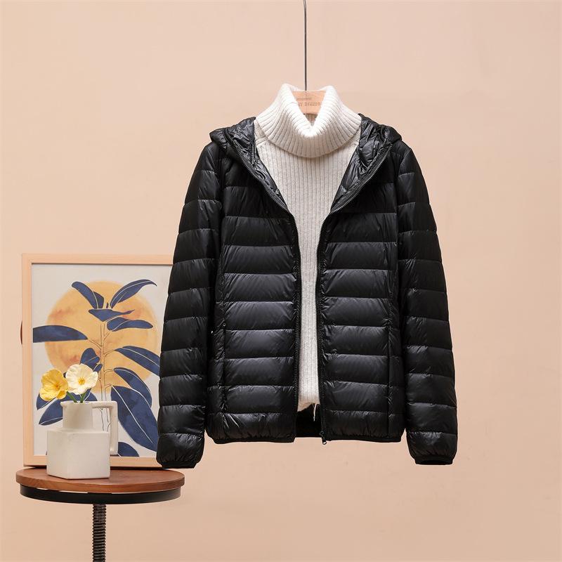 

Легкое зимнее пальто из хлопкового пуха больших размеров для женщин - короткая и теплая куртка для мам среднего и пожилого возраста 3XL