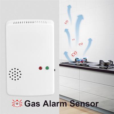 85dB Alarm úniku zemného plynu Varovný senzor Detektor Bezpečnostný nástroj pre domácnosť so svetelným indikátorom