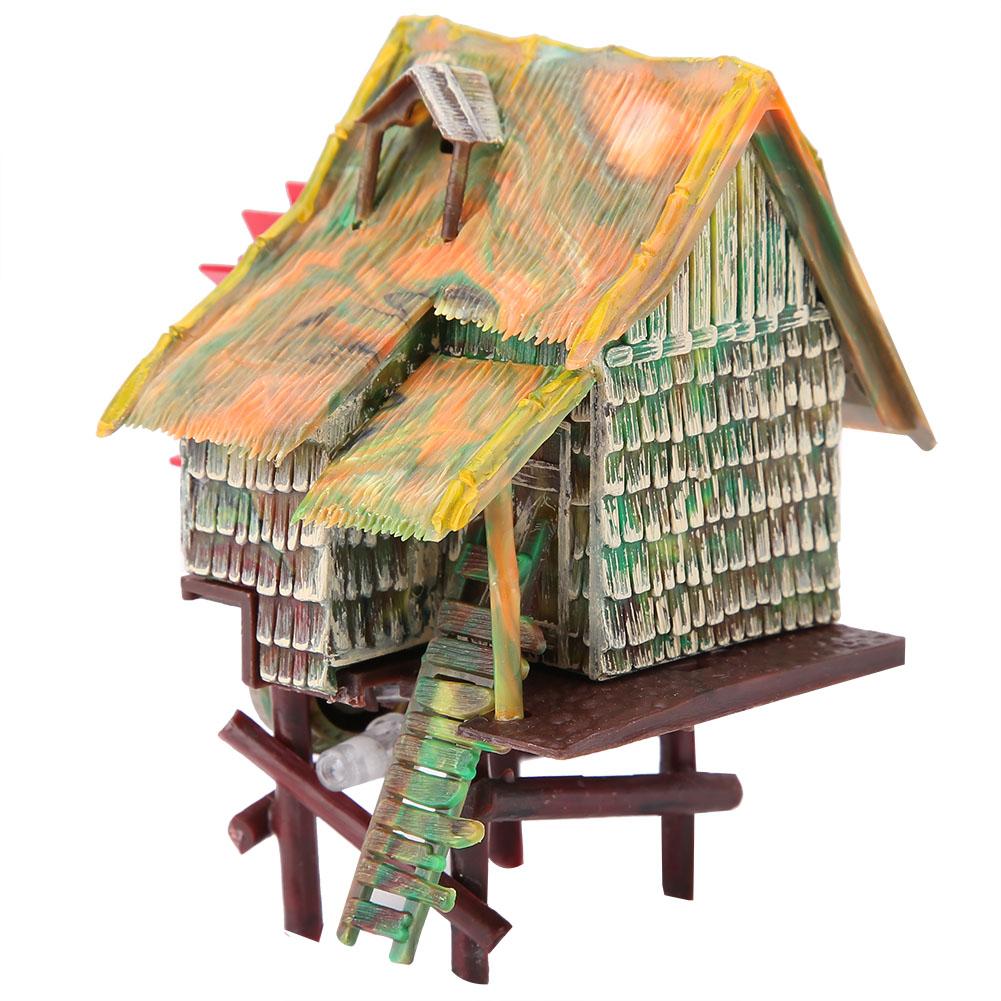 Fish Tank Landscaping Decoration Pneumatic Aerated Waterwheel Hut(Small Water Truck)