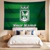 Atlético Nacional (5) Benutzerdefiniertes Namens-Wandteppich Wandbehang Wandteppich Wandkunst Dekor für Schlafzimmer Wohnzimmer