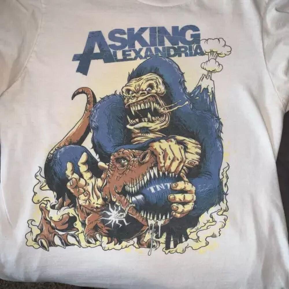 New Asking Alexandria Band Tour White TShirt All size shirt Unisex T-Shirt XXL