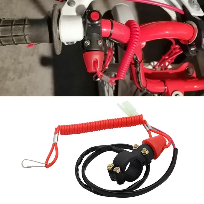 Waterproof Motorcycle Engine Stop Switch Motorcycle Emergency Shut Off for Enhanced Ride Safety & Easy Installation