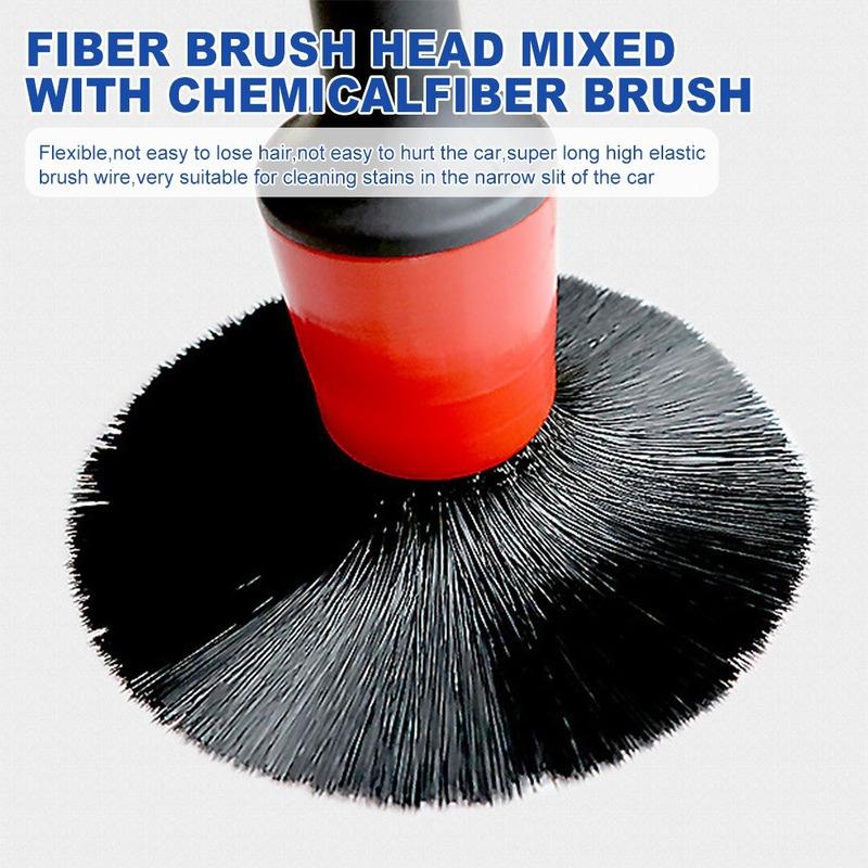 5Pcs Detailing Brush Set Car Brushes Car Detailing Brush For Car Cleaning Detailing Brush Dashboard Air Outlet Wheel Brush