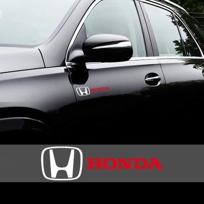 2pcs PVC Car Body Sticker Rearview Mirror Motorcycle Decoration Accessories For Honda Civic D Fit Accord City Vezel CR-V Odyssey