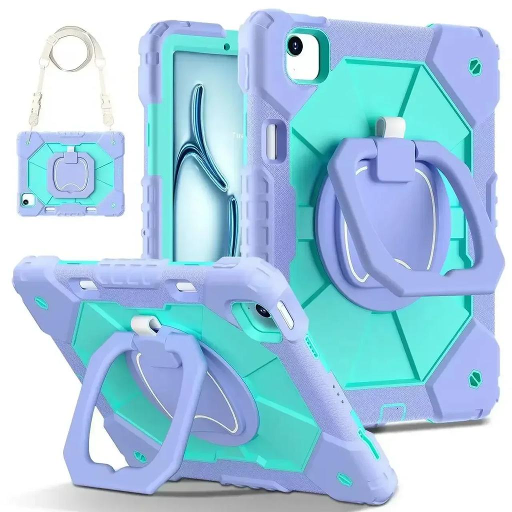 Shockproof Tablet Cover For iPad Air 11 Pro 13 M2 M3 Air 5 4 10th 10.9"11th Generation 7/ 8/ 9th 10.2 Rugged Armor Kids Case