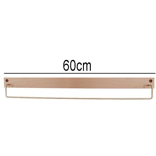 Household Brass Hook Coat Stand Bathroom Accessories Towel Rack Simple Beech Hanger Room Backdrop Walnut Wood Hanging Decoration