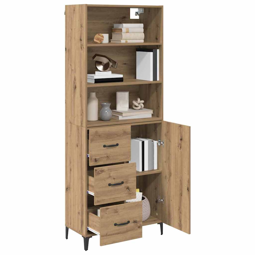 Highboard Artisan Oak 69.5 x 34 x 180 cm Particleboard