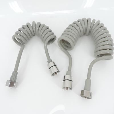 1.5M 2M Manguera de Ducha Flexible de Resorte Tubo de Agua Fontanería Inodoro Bidet Rociador Gris Teléfono Fontanería para Accesorios de Baño