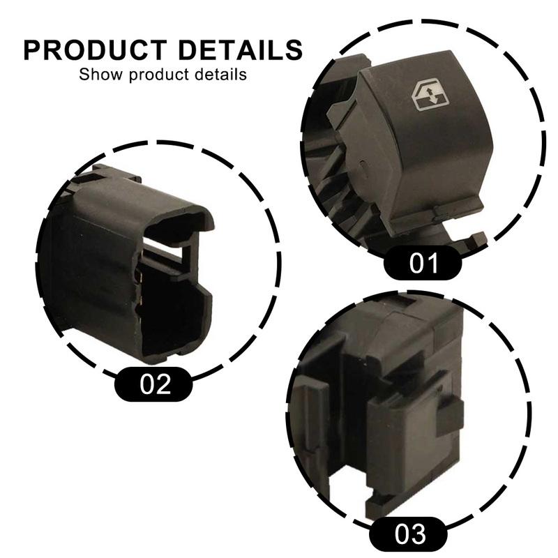 Rear Right Or Left Window Switch For Mitsubishi For Outlander 2016-20 8608A319 Power Window Lifter Switch Regulator Button