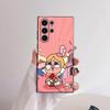 Cute C-Crybaby Doll Phone Case For Samsung Galaxy S25 S24 S22 S23 Ultra S21 S20 Plus 5G Frosted Non-Slip Full Cover Soft Case