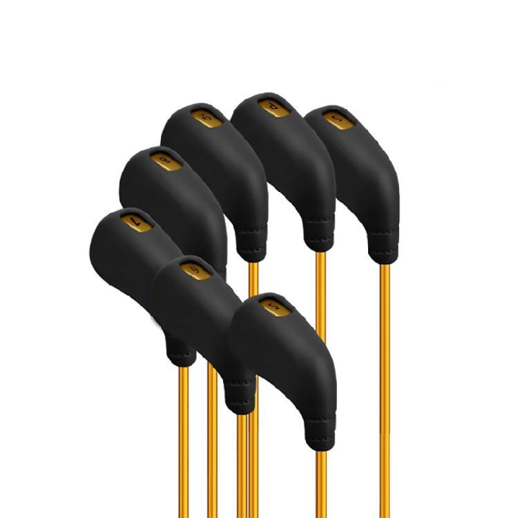 Soft TPE Iron and Wedges Golf Club Head Cover Golf Iron Headcover Protective Cover to Protect Your Golf Clubs