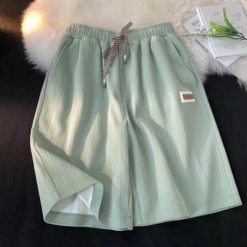Men's Loose Fit Summer Ice Silk Basketball Shorts: Trendy & Versatile