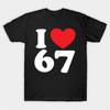 Six Seven 67 Meme T Shirt for Men Women Hip Hop Streetwear Short Sleeve Tops 100% Cotton T-Shirt