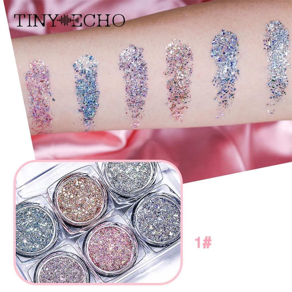 

Перламутровые блестящие тени для век, матовые тени для век, косметический макияж, 6 цветов разноцветный