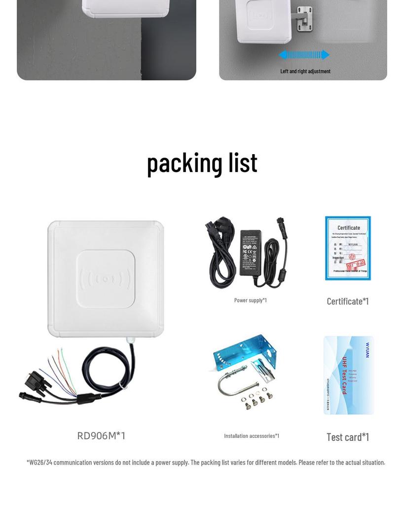 Ultra-High Frequency UHF RFID Reader/Writer for Long-Range Parking Lot Access Control 915 MHz