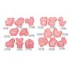 16Pcs Cute Farm Animals Pattern Cookie Cutters Set Cartoon Pressable Biscuits Mold Plastic Cookie Stamps DIY Baking Tool
