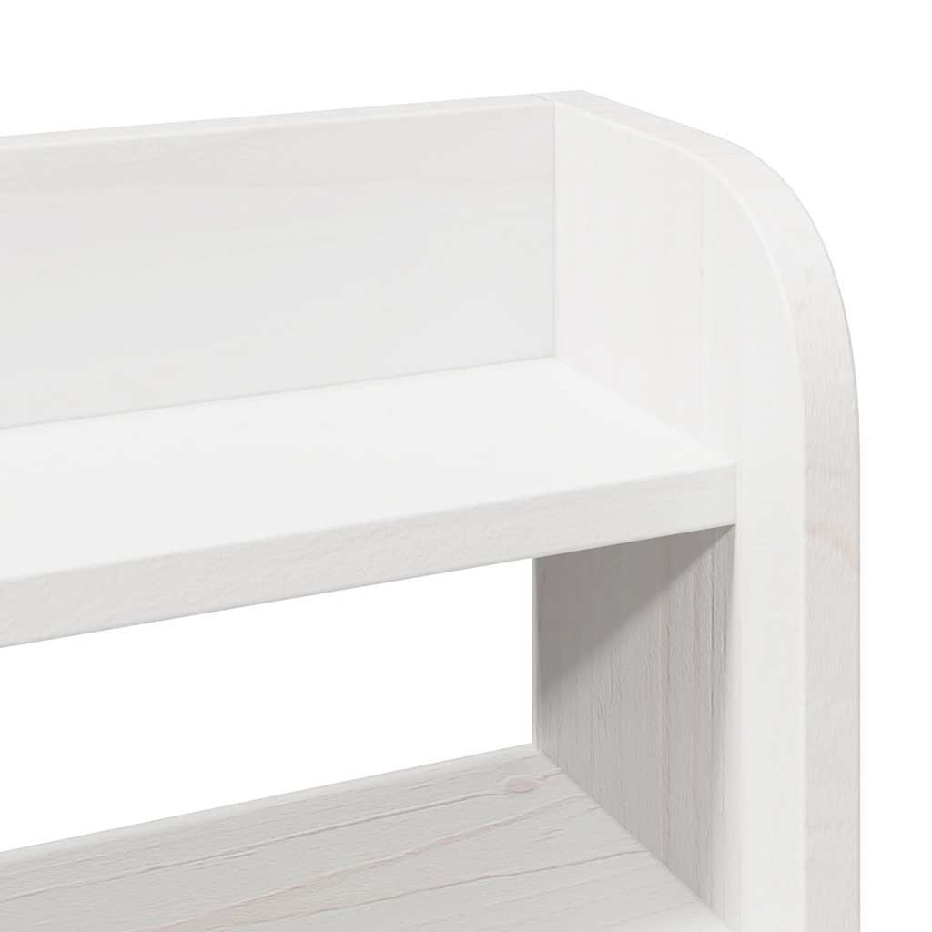 Bed Frame with Headboard Without Mattress White 140 x 200 cm
