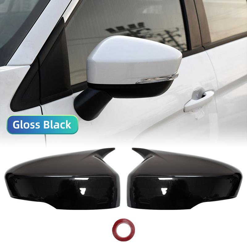 For Mitsubishi Eclipse Cross 2018-2025 Side Door Rearview Mirror Cover Cap Trim Shell Sticker Car Styling Accessories Part