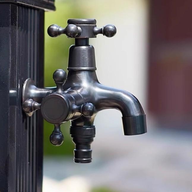 Vintage Solid Brass Jednouchwytowy kran do pralki ścienny kran wodny