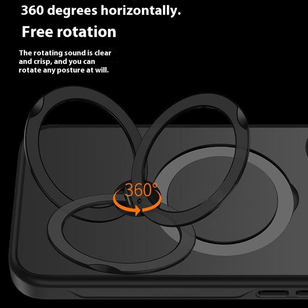 Husă pentru iPhone 16 Pro Compatibilă cu MagSafe PC+TPU Suport Rotativ Husă Telefon