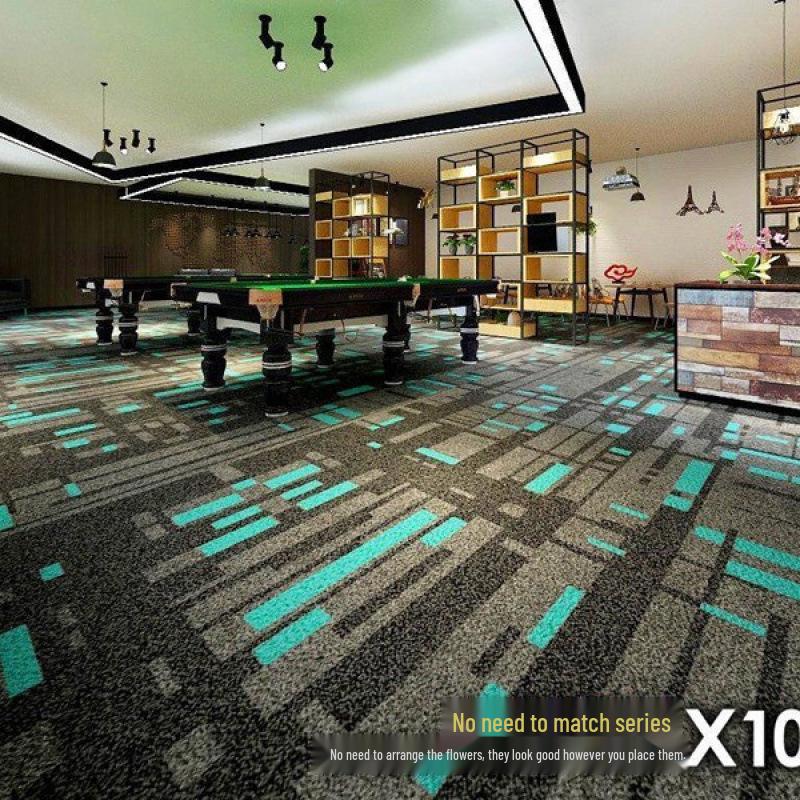 Luxury Printed Carpet for Hotel Billiard, Game, and Recreation Rooms – Wall-to-Wall Hallway and Private Room Flooring
