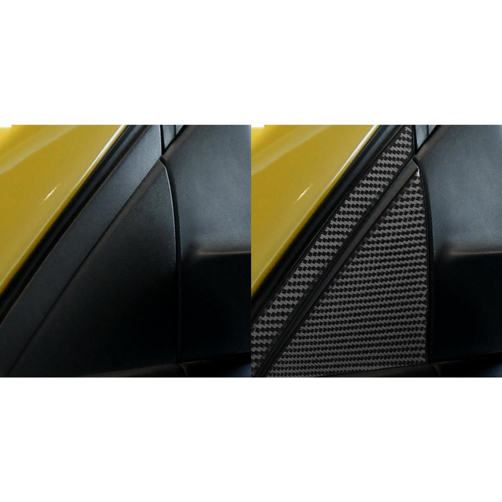 UZYJ9 Carbon Fiber Car Accessories A-pillar Decorative Panel Exterior Modified Cover Sticker Trim For Ford Focus MK3 2012-2018
