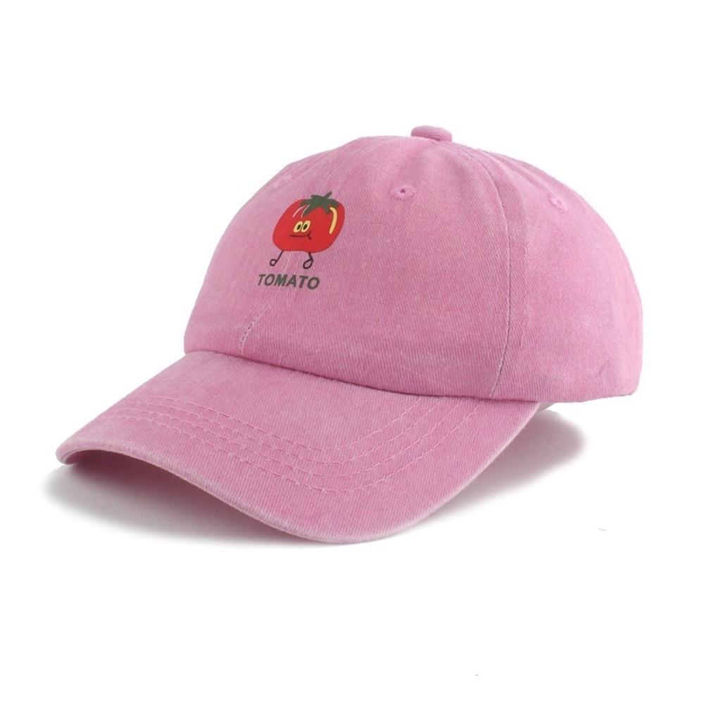 Adjustable Sun Hat Solid Color Baseball Hat Cute Snapback Cap  for Children 2-6Y
