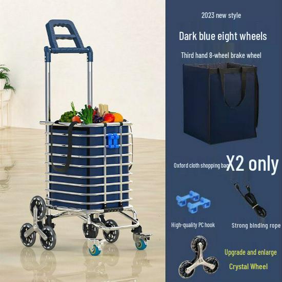 Chariot de Courses Pliant Portable Tianxi avec Roues pour Escaliers
