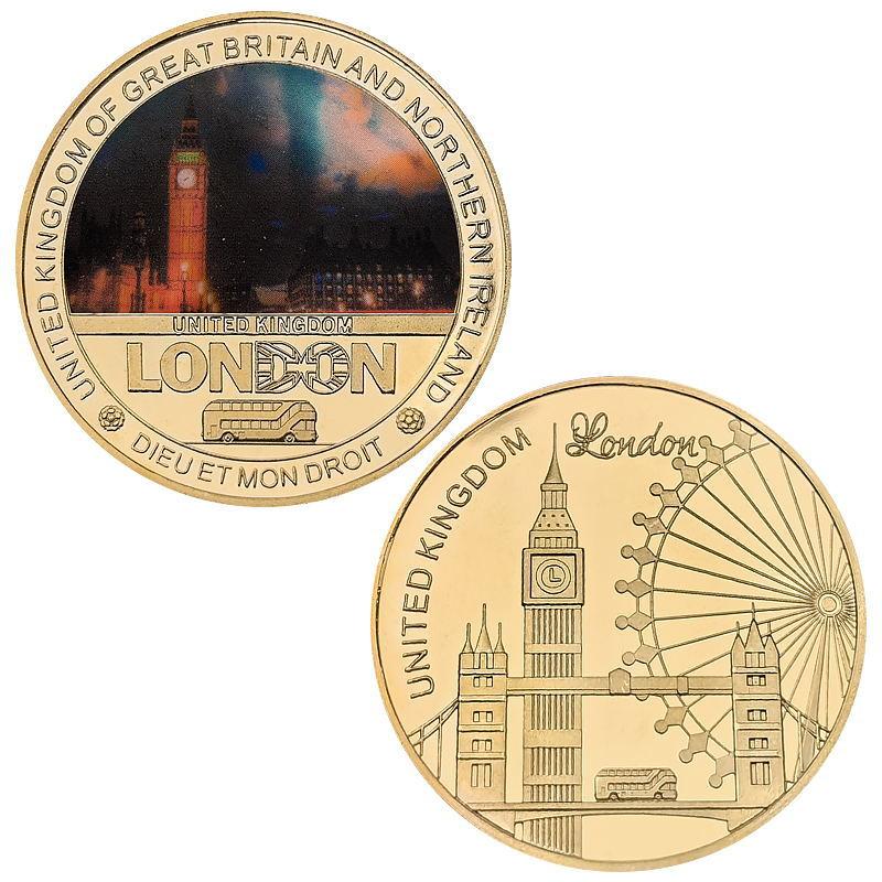 

British architecture London commemorative coins, collecting commemorative medals, metal crafts, gift giving enthusiasts collect gifts