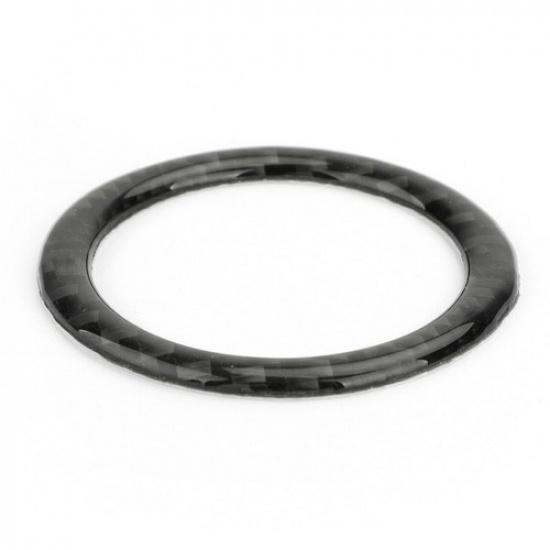 Engine Start Button Cover Trim Carbon Fiber For Mercedes Benz C W204