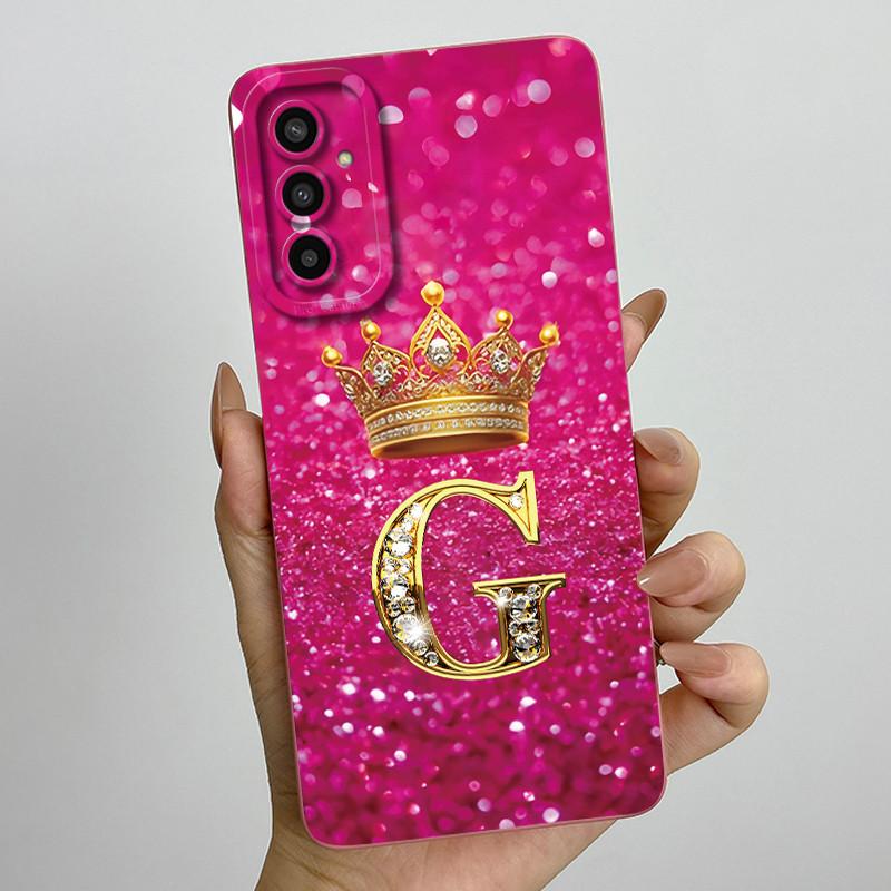 For Samsung Galaxy M13 M23 Buddy 2 Phone Case Crown Letters Soft Silicone Shell For Samsung M13 4G M 23 Shockproof Back Covers