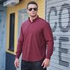 Large size men's long-sleeved shirt plus fat plus size spring and autumn new solid color versatile professional shirt fat